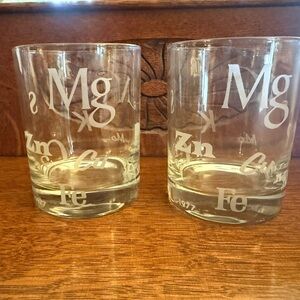 Etched Glass Tumbler Set - Clear